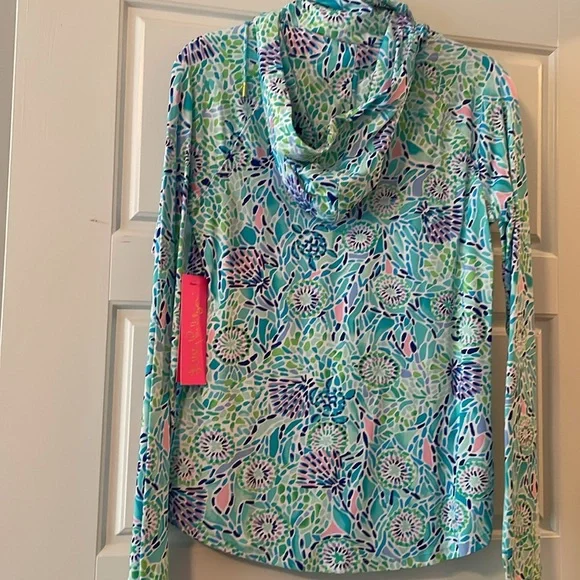 NWT!! Lilly Pulitzer popover Blue Ibiza - Picture 6 of 10